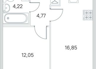 Продажа однокомнатной квартиры, 39 м2, городской посёлок Янино-1, ЖК Ясно-Янино, Ясная улица, 20к1