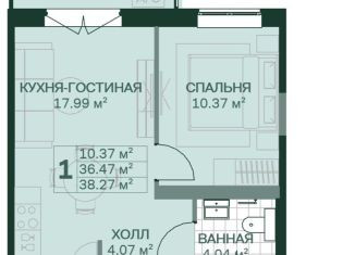 Продается однокомнатная квартира, 38.3 м2, Санкт-Петербург, ЖК Магнифика