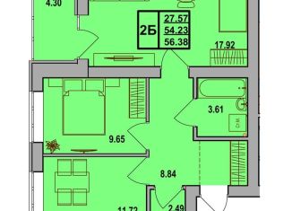 Продам 2-комнатную квартиру, 56.3 м2, Стерлитамак