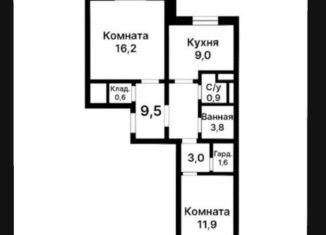 Продается 2-ком. квартира, 56.4 м2, Москва, ЖК Мой адрес на Базовской, Базовская улица, 15к6