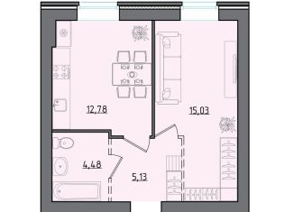 Продам 1-ком. квартиру, 37.4 м2, Волгоград, Советский район, Университетский проспект, 42