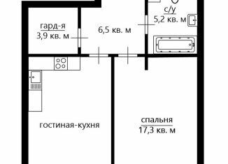 Продаю 1-комнатную квартиру, 54 м2, Москва, Нежинская улица, 5к2, ЖК Городские резиденции Спайрс