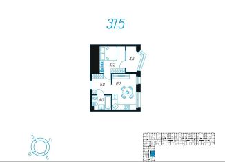 Продажа 1-комнатной квартиры, 37.5 м2, Тула, улица Михеева, 9, Центральный территориальный округ