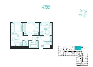 Продается двухкомнатная квартира, 47.9 м2, Тула, Зареченский территориальный округ