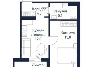 Продам 1-ком. квартиру, 36.2 м2, Челябинская область