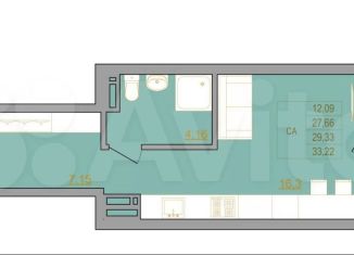 Квартира на продажу студия, 33.2 м2, Ростов-на-Дону, ЖК Новый Горизонт