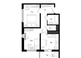 Продажа 2-ком. квартиры, 43.9 м2, Ростов-на-Дону, ЖК Пятый Элемент, улица Ерёменко, 110с2