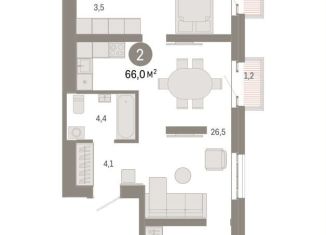 Продам двухкомнатную квартиру, 66 м2, Москва, ВАО