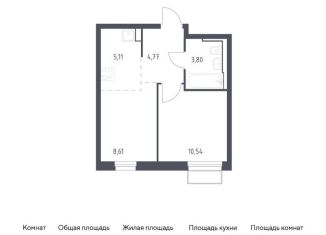 Продаю однокомнатную квартиру, 32.8 м2, Московская область, жилой комплекс Квартал Строгино, к2
