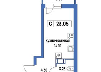 Продажа квартиры студии, 23.1 м2, Мурино, ЖК Урбанист