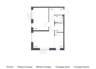 Продажа двухкомнатной квартиры, 46.9 м2, Москва, жилой комплекс Алхимово, к10