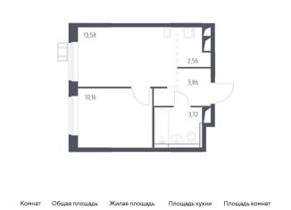 Продается 1-комнатная квартира, 33.9 м2, Московская область, микрорайон Пригород Лесное, к10.1