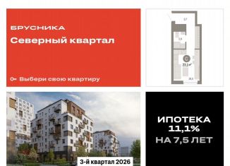 Продается квартира студия, 23.1 м2, Екатеринбург, метро Проспект Космонавтов, переулок Ритслянда, 11