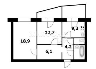 Продам двухкомнатную квартиру, 55.4 м2, Новосибирск, Красный проспект, 327/3