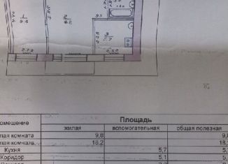 Продаю 2-ком. квартиру, 43 м2, Курган, Пролетарская улица, 46