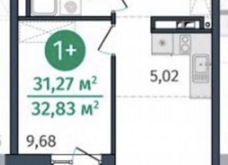 Продам однокомнатную квартиру, 31.3 м2, Тюмень, улица Тимофея Кармацкого, 17