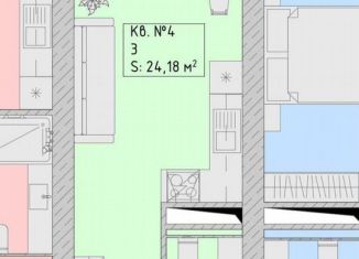 Продается квартира студия, 24.2 м2, Грозный, проспект В.В. Путина, 1Б