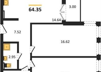 Продаю 2-ком. квартиру, 64.4 м2, Пионерский