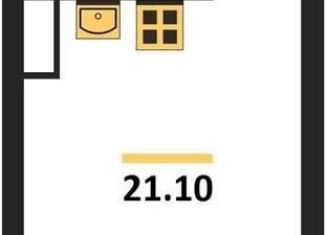 Продаю квартиру студию, 21.1 м2, Воронеж, Железнодорожный район, улица Фёдора Тютчева, 105