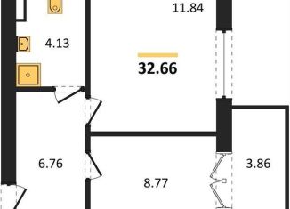 Продается 1-ком. квартира, 32.7 м2, Калининградская область, Комсомольская улица, 19