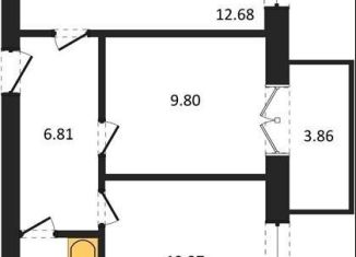 Продается 2-ком. квартира, 47.6 м2, Пионерский, Комсомольская улица, 19