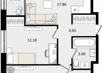 2-ком. квартира на продажу, 61 м2, Краснодар, Карасунский округ