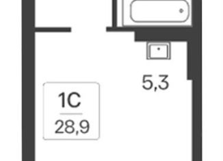 Продаю квартиру студию, 28.9 м2, Новосибирск, метро Сибирская