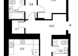 Продажа 4-ком. квартиры, 90.2 м2, Новосибирская область, Прибрежная улица, 4/2