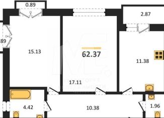 Продам двухкомнатную квартиру, 62.4 м2, Калининград, Ленинградский район, Суздальская улица, 15