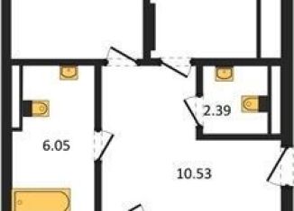 Продается двухкомнатная квартира, 70.3 м2, поселок Малое Исаково