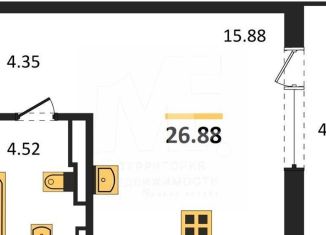 Продается квартира студия, 26.9 м2, Калининград, Ленинградский район, улица Старшины Дадаева, 55