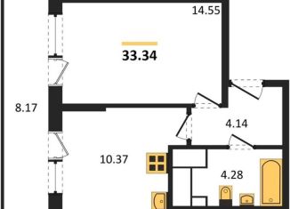 Продаю 1-комнатную квартиру, 33.3 м2, Санкт-Петербург, муниципальный округ Невский, Ультрамариновая улица, 5