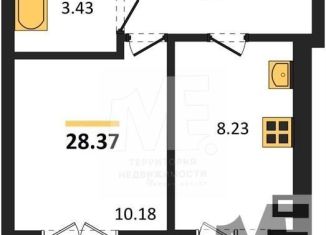 Продается однокомнатная квартира, 28.4 м2, Калининградская область