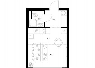 Продается квартира студия, 22.4 м2, Москва, район Гольяново