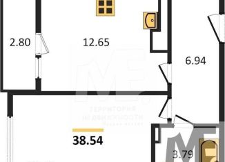 Однокомнатная квартира на продажу, 38.5 м2, Калининград, Московский район, Интернациональная улица, 16