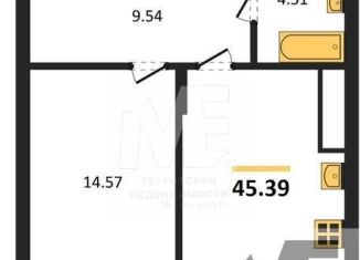 Продаю 1-ком. квартиру, 45.4 м2, поселок Малое Исаково