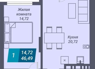 Продаю 1-ком. квартиру, 51 м2, Новосибирск, улица Королёва, 19, метро Маршала Покрышкина