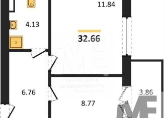 Продам однокомнатную квартиру, 32.7 м2, Пионерский, Комсомольская улица, 19