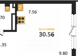 Квартира на продажу студия, 30.6 м2, Светлогорск, улица Нахимова