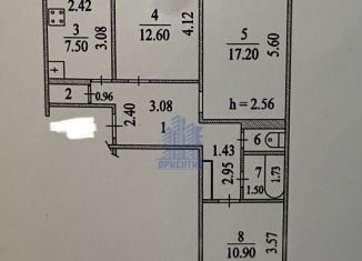 Продам трехкомнатную квартиру, 69.4 м2, Чебоксары, улица Кадыкова, 21, Калининский район