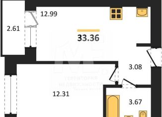 Продаю однокомнатную квартиру, 33.4 м2, Калининград, Московский район