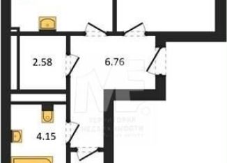 Продается 2-ком. квартира, 54.1 м2, Калининград, Московский район