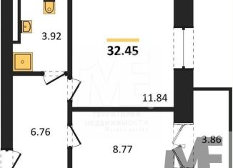 1-комнатная квартира на продажу, 32.5 м2, Пионерский, Комсомольская улица, 19