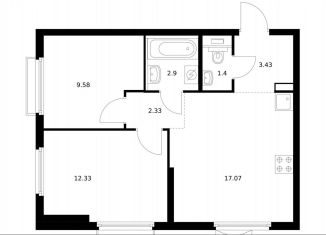 Продается 2-комнатная квартира, 49 м2, Москва