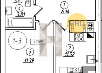 1-ком. квартира на продажу, 34.2 м2, Калининград