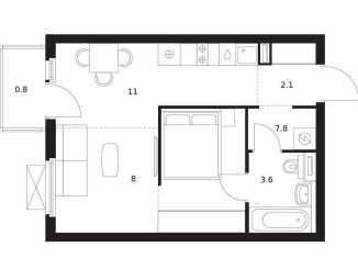 Продам 1-комнатную квартиру, 35.7 м2, Нижегородская область