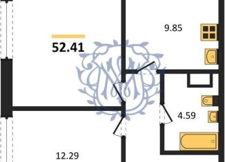 Продам 2-ком. квартиру, 52.4 м2, поселок городского типа Заозерное