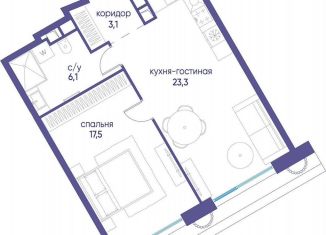 Продается 1-ком. квартира, 50 м2, Москва, район Хорошёво-Мнёвники