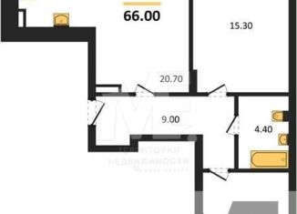 Продаю двухкомнатную квартиру, 66 м2, Калининград, Ленинградский район, Орудийная улица, 13