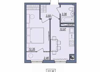 Продажа 1-ком. квартиры, 31.5 м2, Волгоград, Тракторозаводский район